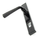 From The Anvil - Black Avon Slimline Lever Espag. Lock Set | Sku. 33033 | Trade Door Handles.