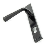 From The Anvil - Black Avon Slimline Lever Espag. Lock Set | Sku. 33033 | Trade Door Handles.