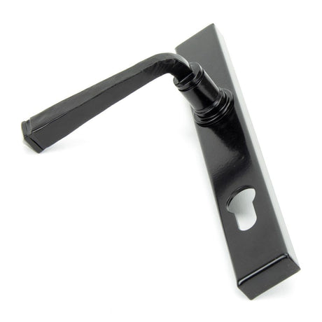 From The Anvil - Black Avon Slimline Lever Espag. Lock Set | Sku. 33033 | Trade Door Handles.
