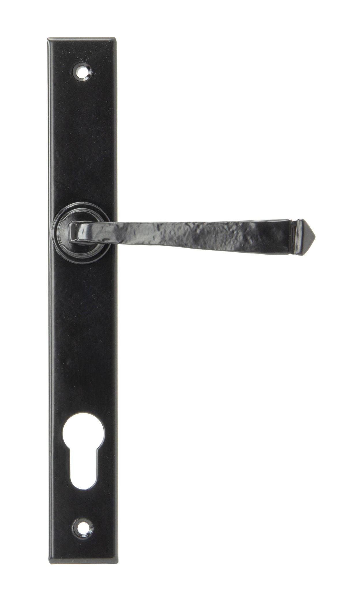 From The Anvil - Black Avon Slimline Lever Espag. Lock Set | Sku. 33033 | Trade Door Handles.