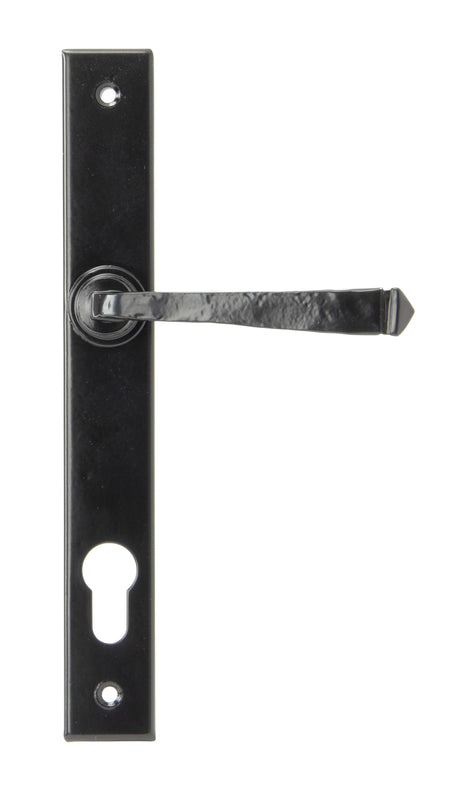 From The Anvil - Black Avon Slimline Lever Espag. Lock Set | Sku. 33033 | Trade Door Handles.