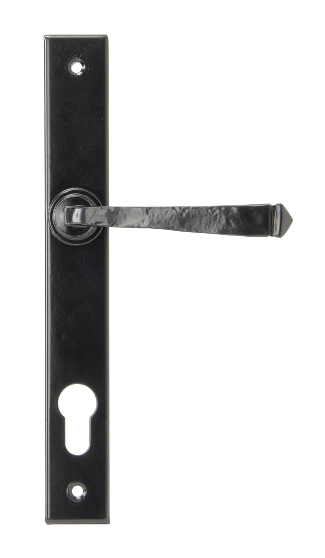 From The Anvil - Black Avon Slimline Lever Espag. Lock Set | Sku. 33033 | Trade Door Handles.