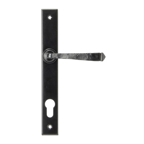 From The Anvil - Black Avon Slimline Lever Espag. Lock Set | Sku. 33033 | Trade Door Handles.