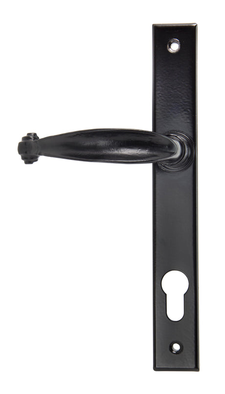 From The Anvil - Black Cottage Slimline Lever Espag. Lock Set | Sku. 33035 | Trade Door Handles.