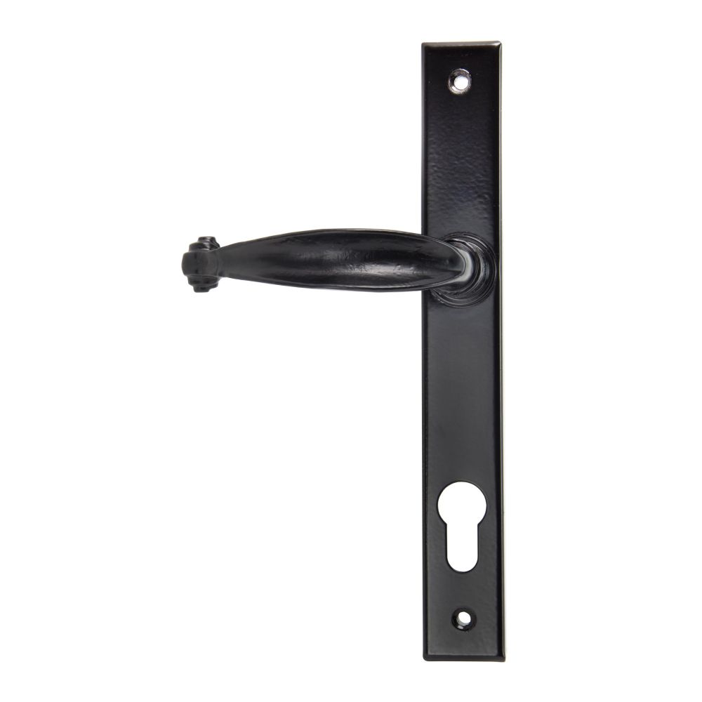 From The Anvil - Black Cottage Slimline Lever Espag. Lock Set | Sku. 33035 | Trade Door Handles.