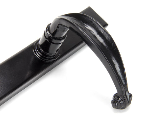 From The Anvil - Black Cottage Slimline Lever Espag. Lock Set | Sku. 33035 | Trade Door Handles.