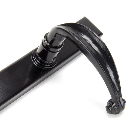 From The Anvil - Black Cottage Slimline Lever Espag. Lock Set | Sku. 33035 | Trade Door Handles.