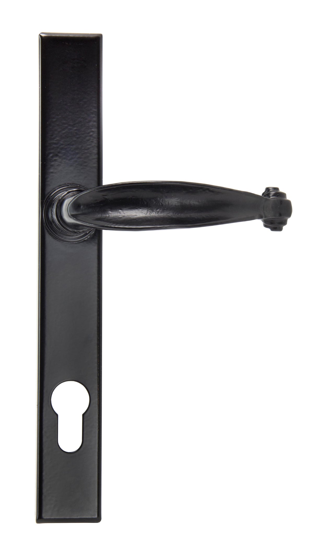 From The Anvil - Black Cottage Slimline Lever Espag. Lock Set | Sku. 33035 | Trade Door Handles.