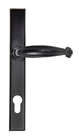 From The Anvil - Black Cottage Slimline Lever Espag. Lock Set | Sku. 33035 | Trade Door Handles.