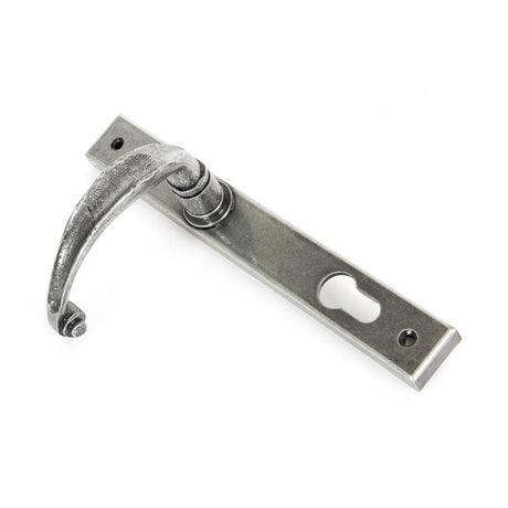 From The Anvil - Pewter Cottage Slimline Lever Espag. Lock Set | Sku. 33036 | Trade Door Handles.