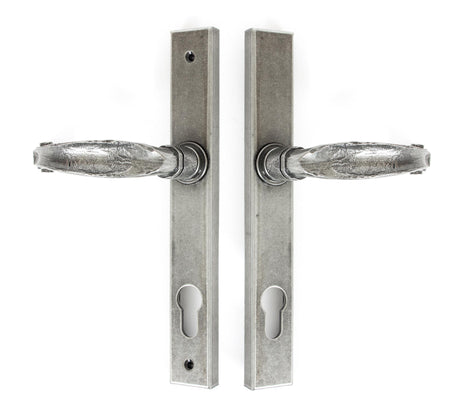 From The Anvil - Pewter Cottage Slimline Lever Espag. Lock Set | Sku. 33036 | Trade Door Handles.