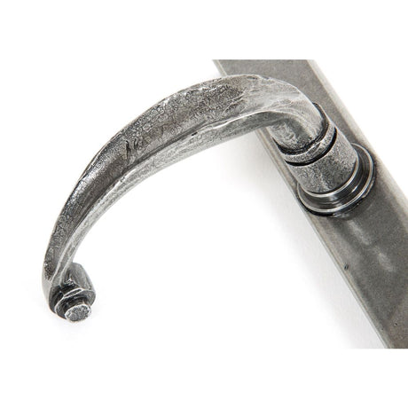 From The Anvil - Pewter Cottage Slimline Lever Espag. Lock Set | Sku. 33036 | Trade Door Handles.