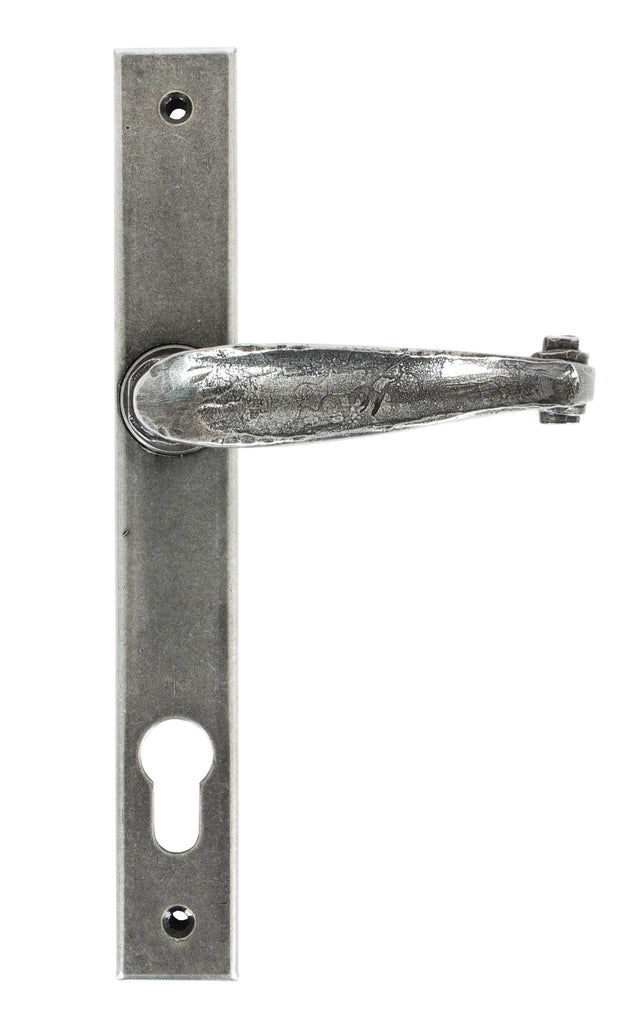 From The Anvil - Pewter Cottage Slimline Lever Espag. Lock Set | Sku. 33036 | Trade Door Handles.