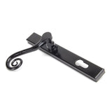 From The Anvil - Black Monkeytail Slimline Lever Espag. Lock Set - LH | Sku. 33037L | Trade Door Handles.