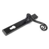 From The Anvil - Black Monkeytail Slimline Lever Espag. Lock Set - RH | Sku. 33037R | Trade Door Handles.