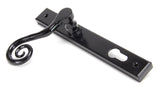 From The Anvil - Black Monkeytail Slimline Lever Espag. Lock Set - RH | Sku. 33037R | Trade Door Handles.