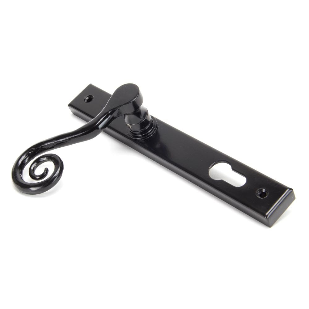 From The Anvil - Black Monkeytail Slimline Lever Espag. Lock Set - RH | Sku. 33037R | Trade Door Handles.