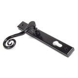 From The Anvil - Black Monkeytail Slimline Lever Espag. Lock Set - RH | Sku. 33037R | Trade Door Handles.
