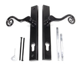 From The Anvil - Black Monkeytail Slimline Lever Espag. Lock Set - RH | Sku. 33037R | Trade Door Handles.
