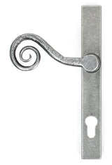 From The Anvil - Pewter Monkeytail Slimline Lever Espag. Lock Set - LH | Sku. 33038L | Trade Door Handles.