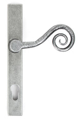 From The Anvil - Pewter Monkeytail Slimline Lever Espag. Lock Set - RH | Sku. 33038R | Trade Door Handles.