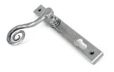 From The Anvil - Pewter Monkeytail Slimline Lever Espag. Lock Set - RH | Sku. 33038R | Trade Door Handles.