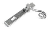 From The Anvil - Pewter Monkeytail Slimline Lever Espag. Lock Set - RH | Sku. 33038R | Trade Door Handles.