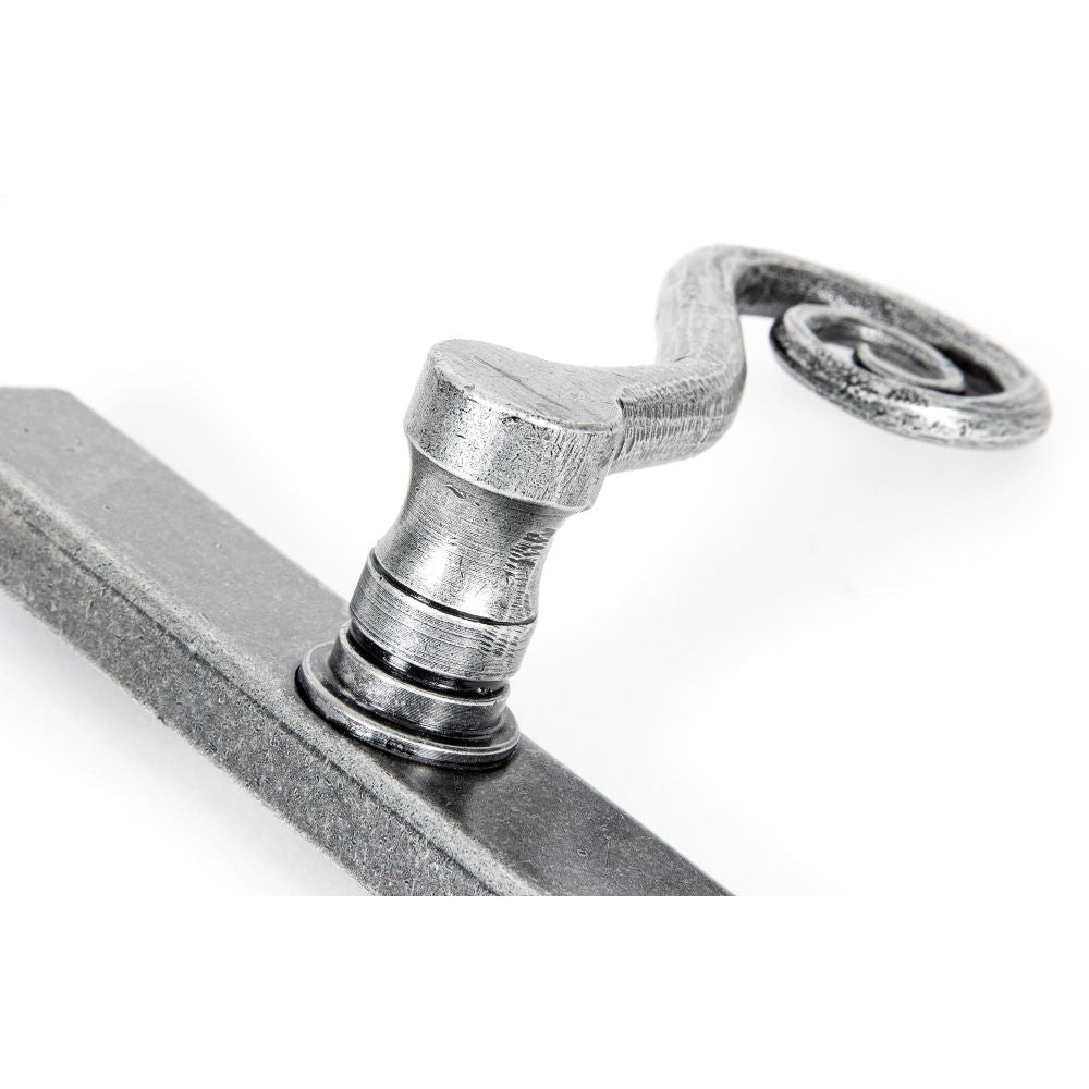 From The Anvil - Pewter Monkeytail Slimline Lever Espag. Lock Set - RH | Sku. 33038R | Trade Door Handles.