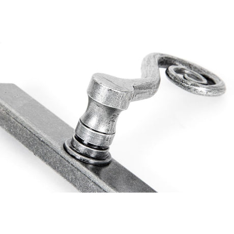 From The Anvil - Pewter Monkeytail Slimline Lever Espag. Lock Set - RH | Sku. 33038R | Trade Door Handles.