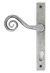 From The Anvil - Pewter Monkeytail Slimline Lever Espag. Lock Set - RH | Sku. 33038R | Trade Door Handles.