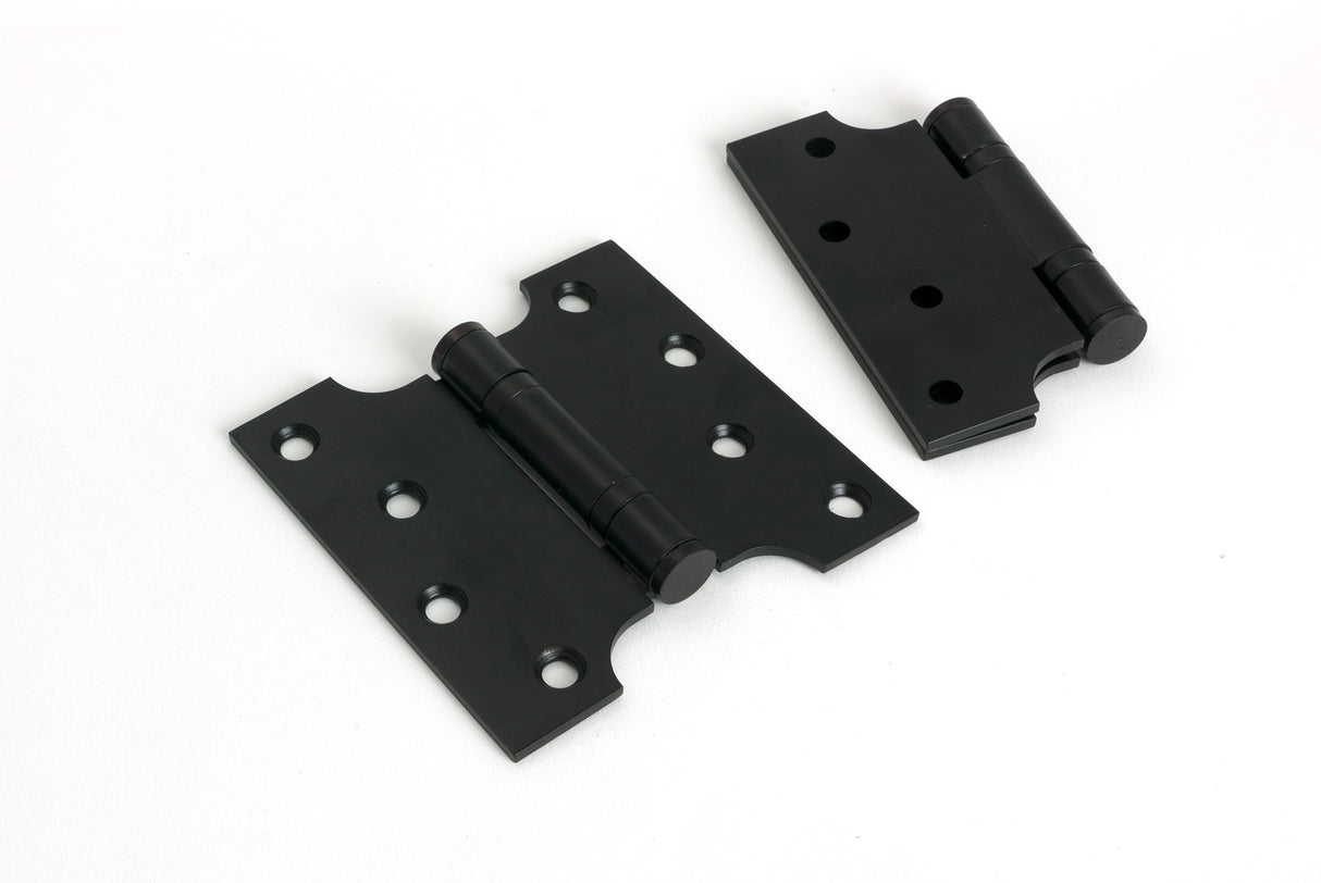 From The Anvil - Black 4" x 2" x 4" Parliament Hinge (pair) ss | Sku. 33043 | Trade Door Handles.