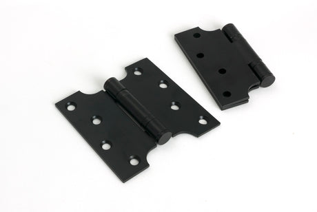 From The Anvil - Black 4" x 2" x 4" Parliament Hinge (pair) ss | Sku. 33043 | Trade Door Handles.