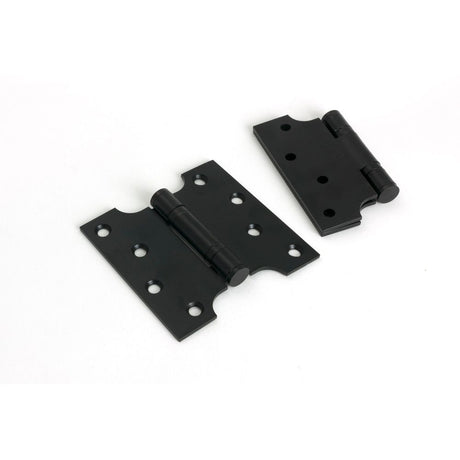 From The Anvil - Black 4" x 2" x 4" Parliament Hinge (pair) ss | Sku. 33043 | Trade Door Handles.