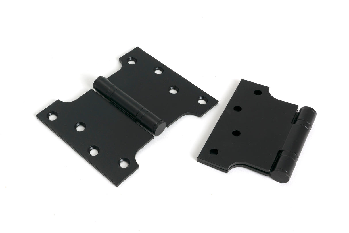 From The Anvil - Black 4" x 3" x 5" Parliament Hinge (pair) ss | Sku. 33045 | Trade Door Handles.