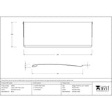 From The Anvil - Polished Chrome Large Letter Plate Cover | Sku. 33053 | Trade Door Handles.
