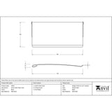 From The Anvil - Black Small Letter Plate Cover | Sku. 33057 | Trade Door Handles.