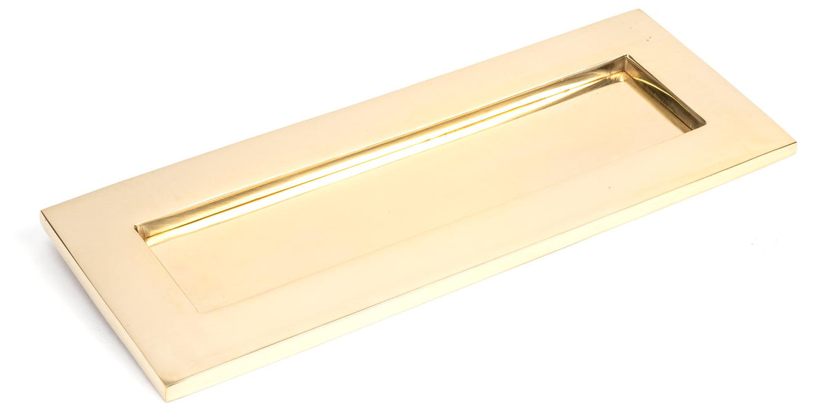 From The Anvil - Polished Brass Small Letter Plate | Sku. 33060 | Trade Door Handles.