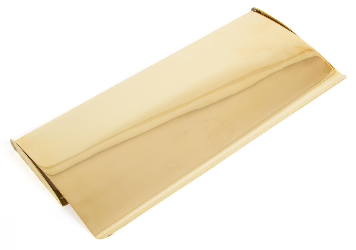From The Anvil - Polished Brass Small Letter Plate Cover | Sku. 33061 | Trade Door Handles.