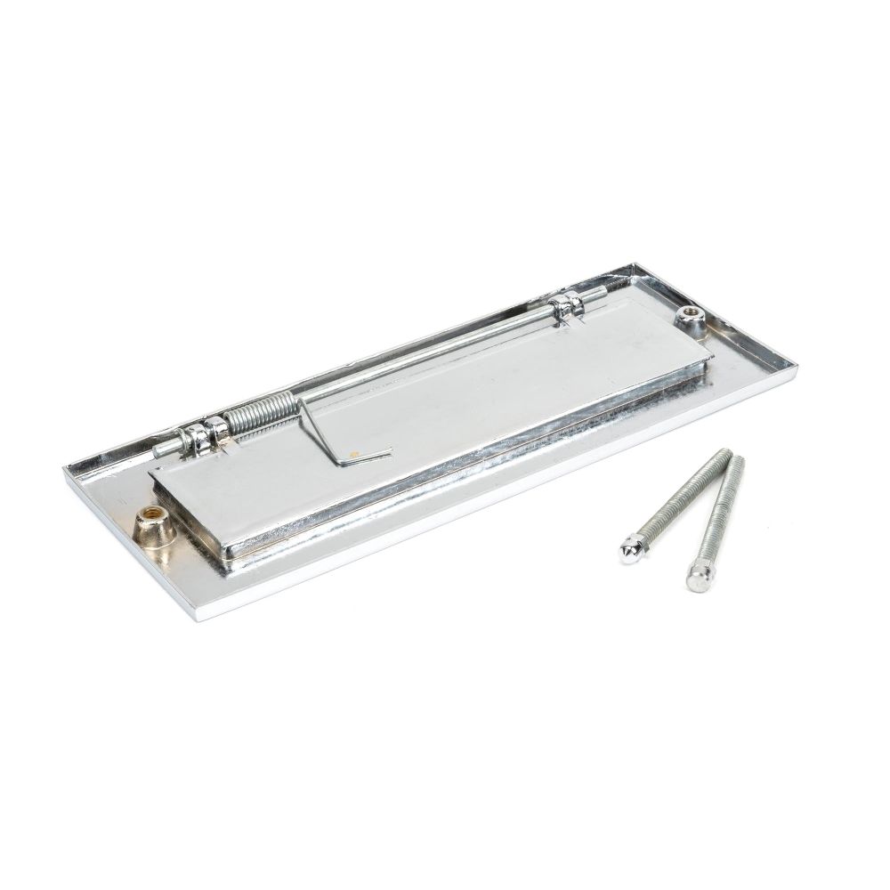 From The Anvil - Polished Chrome Small Letter Plate | Sku. 33062 | Trade Door Handles.