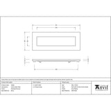 From The Anvil - Polished Chrome Small Letter Plate | Sku. 33062 | Trade Door Handles.