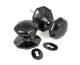From The Anvil - Black Large Octagonal Mortice/Rim Knob Set | Sku. 33065 | Trade Door Handles.