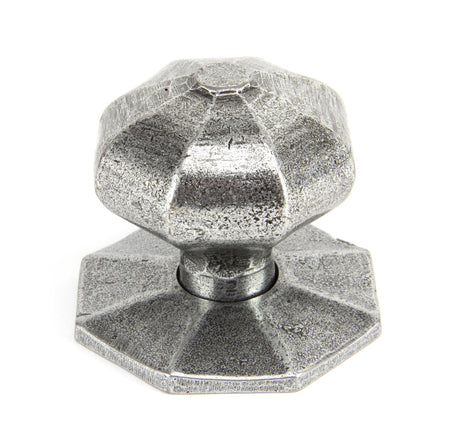 From The Anvil - Pewter Large Octagonal Mortice/Rim Knob Set | Sku. 33066 | Trade Door Handles.