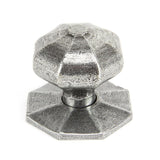 From The Anvil - Pewter Large Octagonal Mortice/Rim Knob Set | Sku. 33066 | Trade Door Handles.