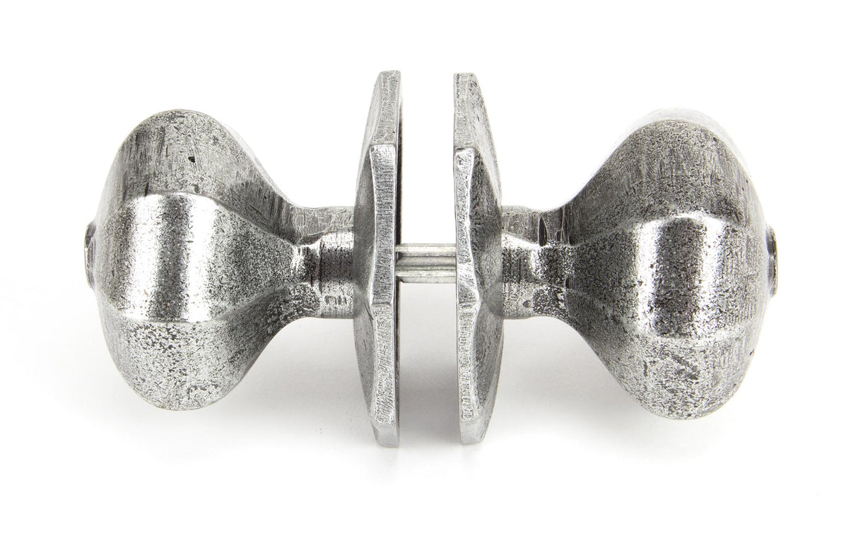 From The Anvil - Pewter Large Octagonal Mortice/Rim Knob Set | Sku. 33066 | Trade Door Handles.