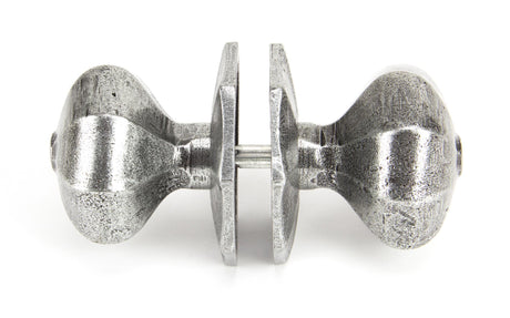 From The Anvil - Pewter Large Octagonal Mortice/Rim Knob Set | Sku. 33066 | Trade Door Handles.