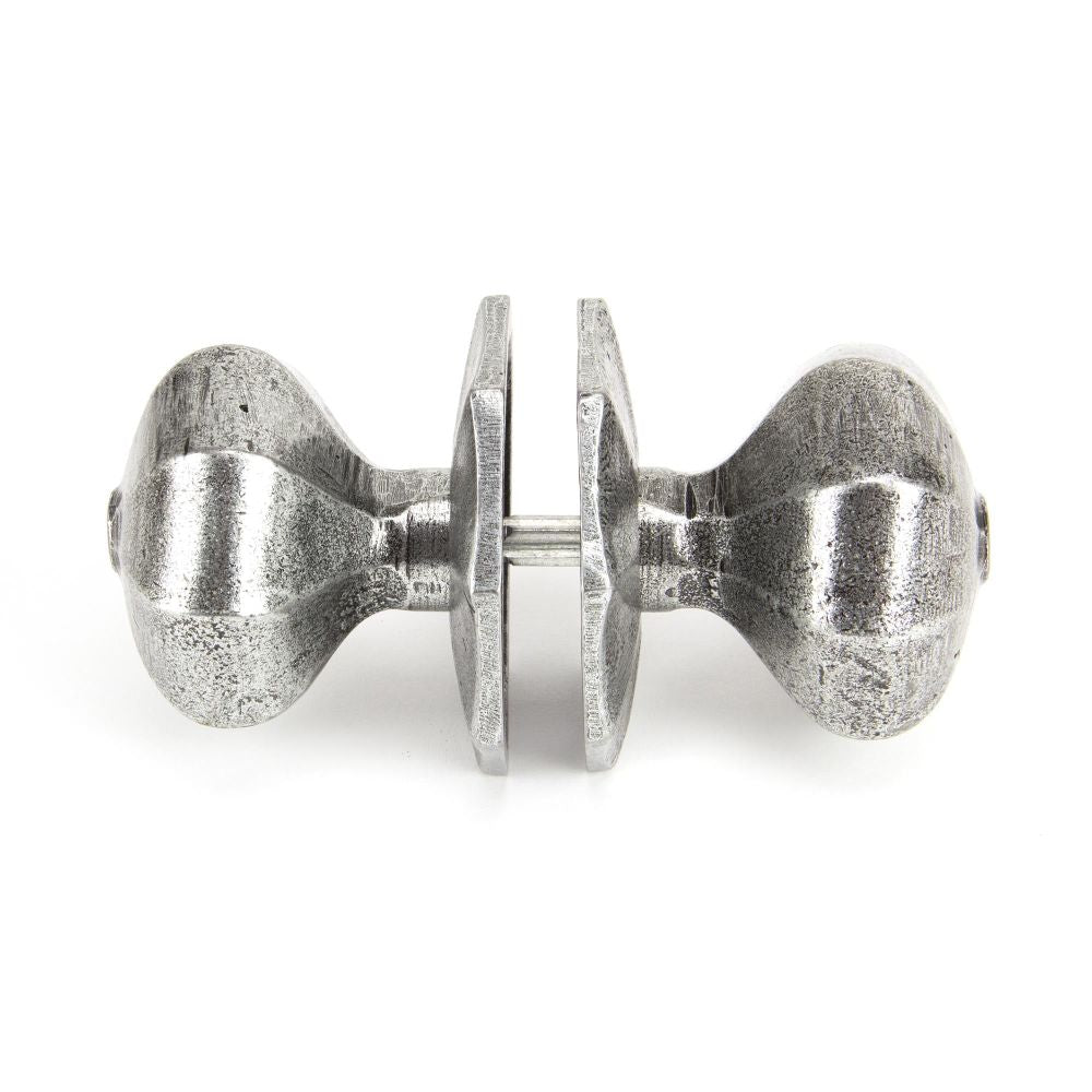 From The Anvil - Pewter Large Octagonal Mortice/Rim Knob Set | Sku. 33066 | Trade Door Handles.