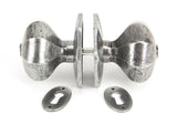 From The Anvil - Pewter Large Octagonal Mortice/Rim Knob Set | Sku. 33066 | Trade Door Handles.