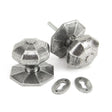 From The Anvil - Pewter Large Octagonal Mortice/Rim Knob Set | Sku. 33066 | Trade Door Handles.
