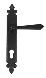 From The Anvil - Black Cromwell Lever Espag. Lock Set | Sku. 33067 | Trade Door Handles.