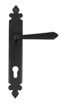 From The Anvil - Black Cromwell Lever Espag. Lock Set | Sku. 33067 | Trade Door Handles.